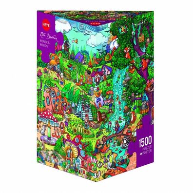 Puzzle - Wonderwoods, Berman - Triangular 1500 Teile