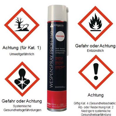 Wespenspray Killgerm 750 Trocken