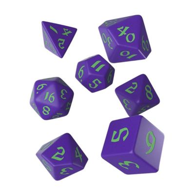 Würfel - Classic Runic Purple/green Dice Set - 7 Stück