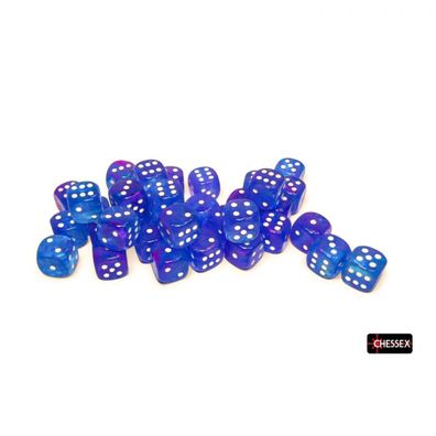 Würfel - Nebula Aura/white Luminary™ (Würfelset 36 x W6) - 12mm