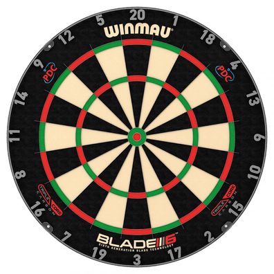 Dartscheibe - Dartboard Winmau - Blade 6 - Triple Core - Carbon PDC 3032