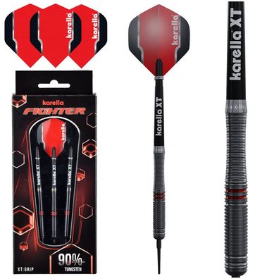Softdart Karella Fighter - schwarz - 90% Tungsten - 18g