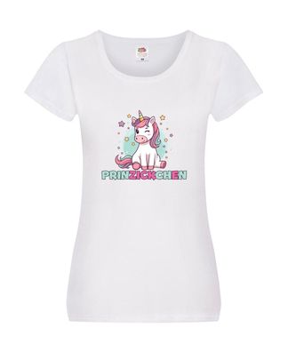 Prinzickchen | Einhorn | Zicke Damen Shirt Weiß