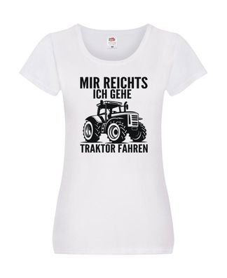Traktor fahren | Landwirt | Bauer | Traktor Damen Shirt Weiß