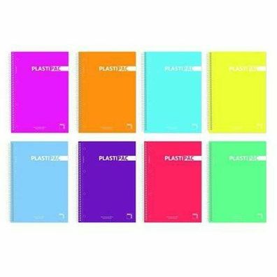 Notizbuch Pacsa Plastipac Bunt 80 Bettlaken Din A4 (5 Stück)