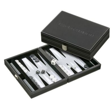 Backgammon - Kassette - Gavriil - Kunstleder - klein - magnetisch