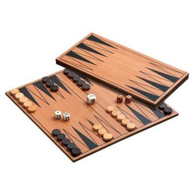Backgammon - klappbares Holzspielbrett - Agapios