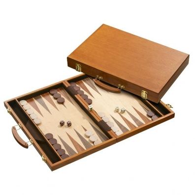 Backgammon - Koffer - Ippokratis - Holz - groß