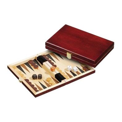 Backgammon - Reisespiel - Kassette - Achilleas - Holz - mini