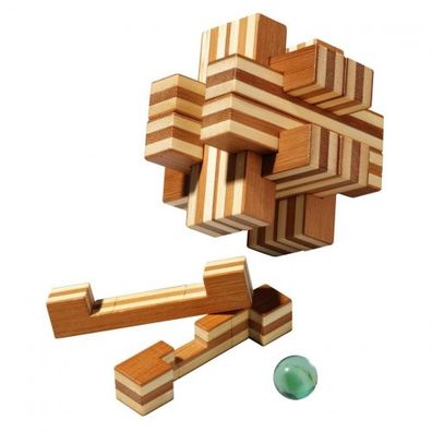 Cross Road Puzzle - 12 Puzzleteile - Denkspiel - Knobelspiel - Geduldspiel