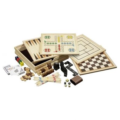 Holz-Spielesammlung - inkl. 10 Spiele - medium