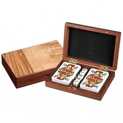 Kartenset Romme mit Würfel - Französisches Bild