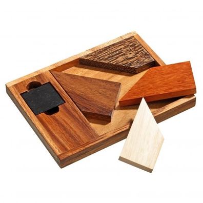 Magic Square 2 - 5 Puzzleteile - Denkspiel - Knobelspiel - Geduldspiel