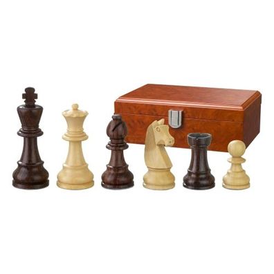 Schachfiguren - Barbarossa - Holz - Staunton - Königshöhe 90 mm