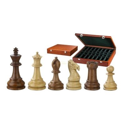 Schachfiguren - Karl der Große - Holz - Classic Staunto - Königshöhe 95 mm