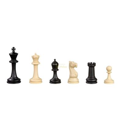 Schachfiguren - Nerva - recycelter Kunststoff - Staunton - Königshöhe 95 mm