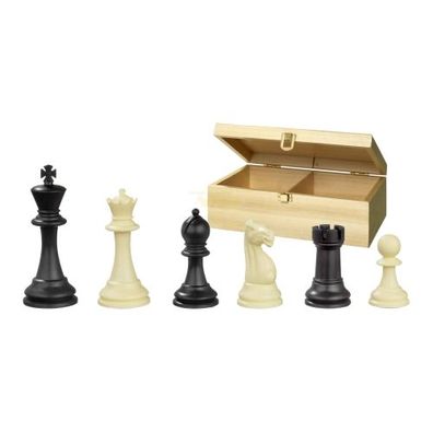 Schachfiguren - Nerva - Kunststoff - Staunton - Königshöhe 95 mm