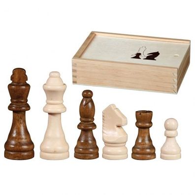 Schachfiguren - Otto I - KH 89 mm - Birke
