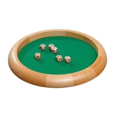 Würfelbrett - 30 cm - mit Würfeln