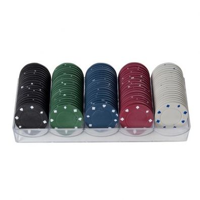 100 Spielchips in 5 Farben - 4g