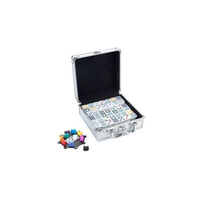 12er Domino Mexican Train im Alukoffer