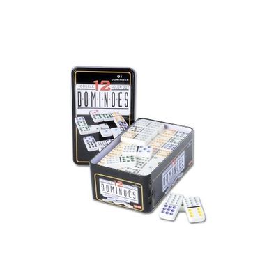 12er Domino in Metalldose