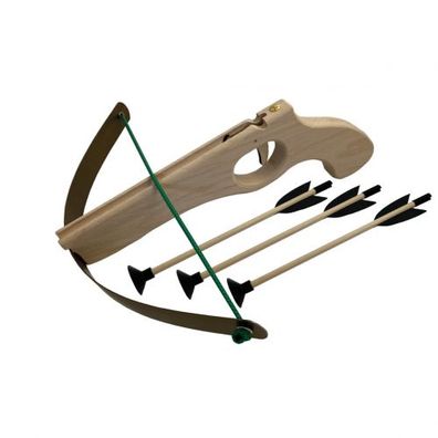 Armbrust klein mit 3 Pfeilen