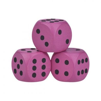 Augenwürfel - 30mm - Holz - rosa