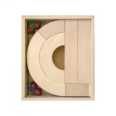 Autobahn klein - 39 Teile - Holz - 50mm