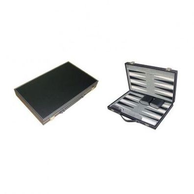 Backgammon 46x27cm mit Becher und Würfeln