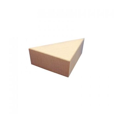 Bauklotz - Dreieck - groß - natur - 100x100x50mm - 50mm