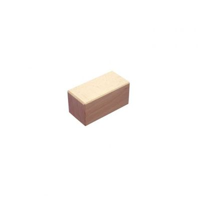 Bauklotz - Quader 1/4 - natur - 66x33x33mm - 33mm