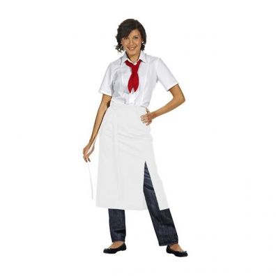 Bistroschürze Exklusive - weiß - 125x80 cm