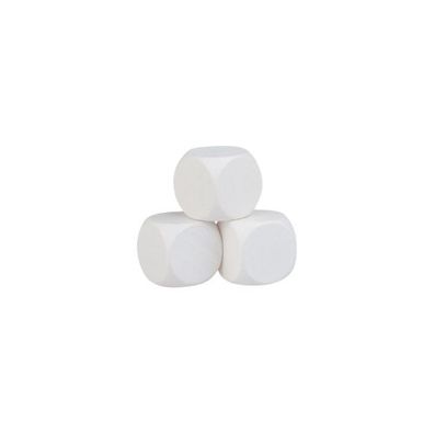 Blankowürfel - 12mm - weiss
