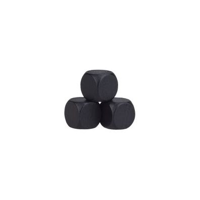 Blankowürfel - 12mm - schwarz