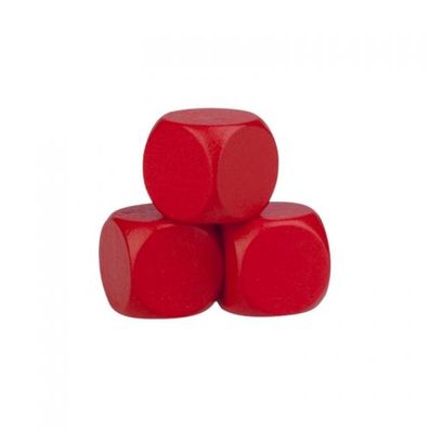 Blankowürfel - 16mm - Holz - rot