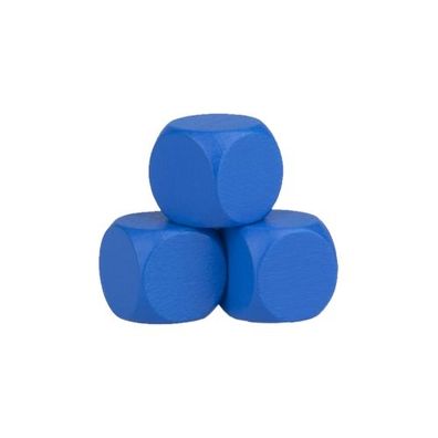 Blankowürfel - 20mm - blau