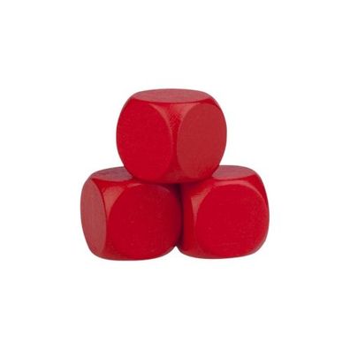 Blankowürfel - 20mm - rot