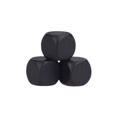 Blankowürfel - 20mm - schwarz