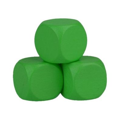 Blankowürfel - 30mm - grün