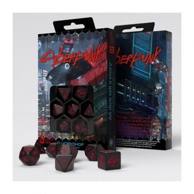 Cyberpunk RPG Red Dice Set (7) - englisch