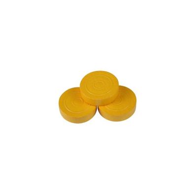 Damestein - Mühle - Backgammonstein - 21x7mm - gelb