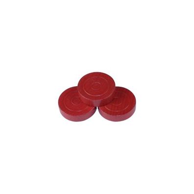 Damestein - Mühle - Backgammonstein - 21x7mm - rot