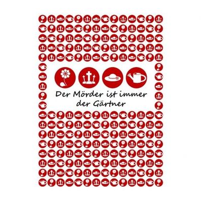 Der Mörder ist immer der Gärtner - Krimi-Dinner Spiel für 4 Personen - deutsch