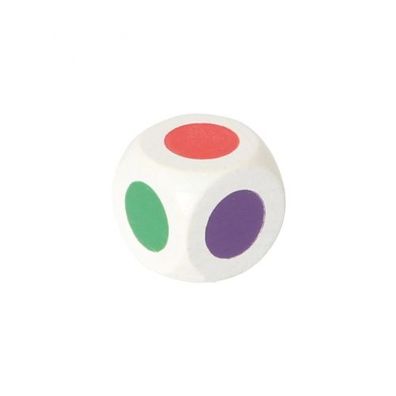Farbwürfel 20 mm - weiß - 6 Farben