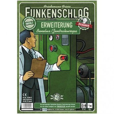 Funkenschlag Erweiterung 2 - Recharged Version - Benelux/Zentraleuropa - deutsch