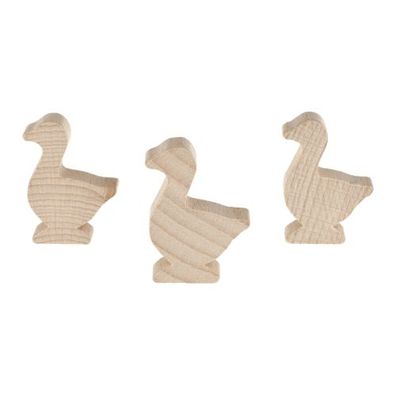 Gans - mittel - 39x28x10mm - natur