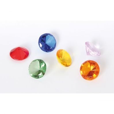 Glas-Diamanten-Set bunt -6 St