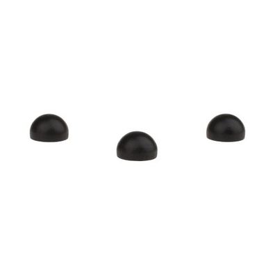 Halbkugeln - 16mm - schwarz