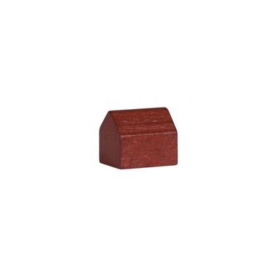 Haus - Siedlung - Dorf - Holz - braun - 14x10x12mm